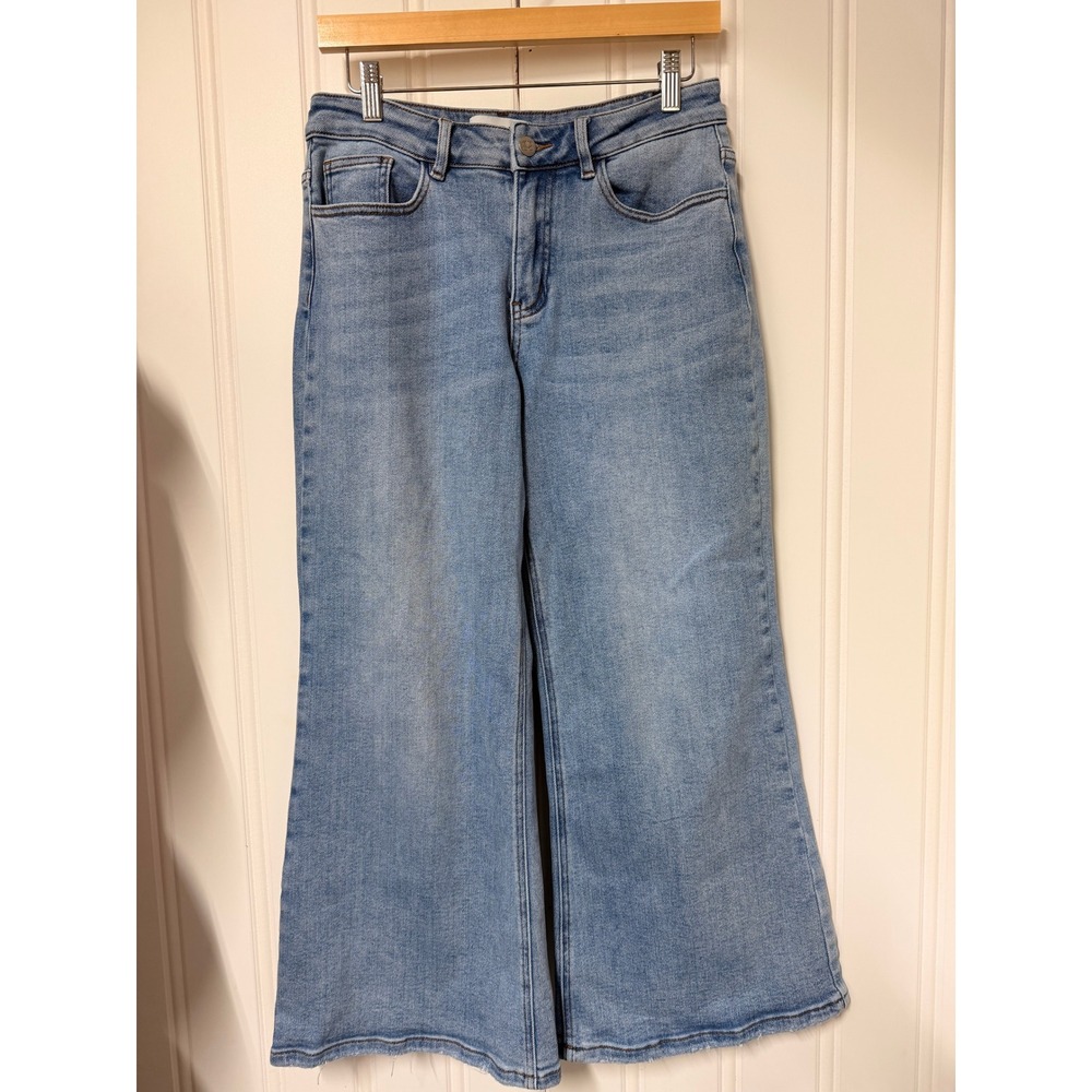 Blakeley Wide Leg Jeans Womens Size 9 Light Wash Blue Stretch Denim